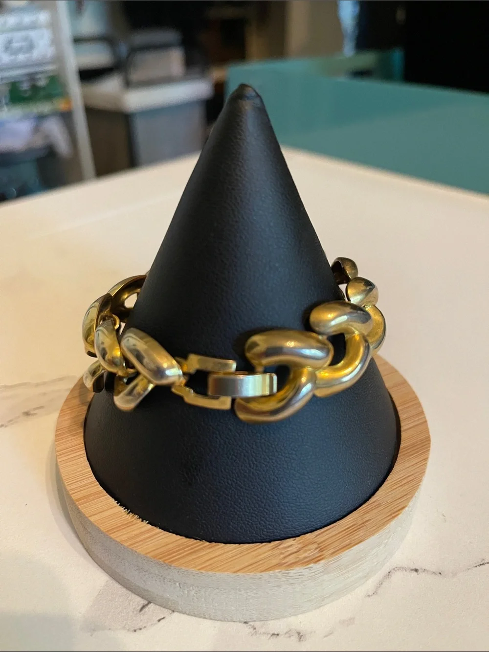 Gold tone Chain Link Bracelet - Women Accessories